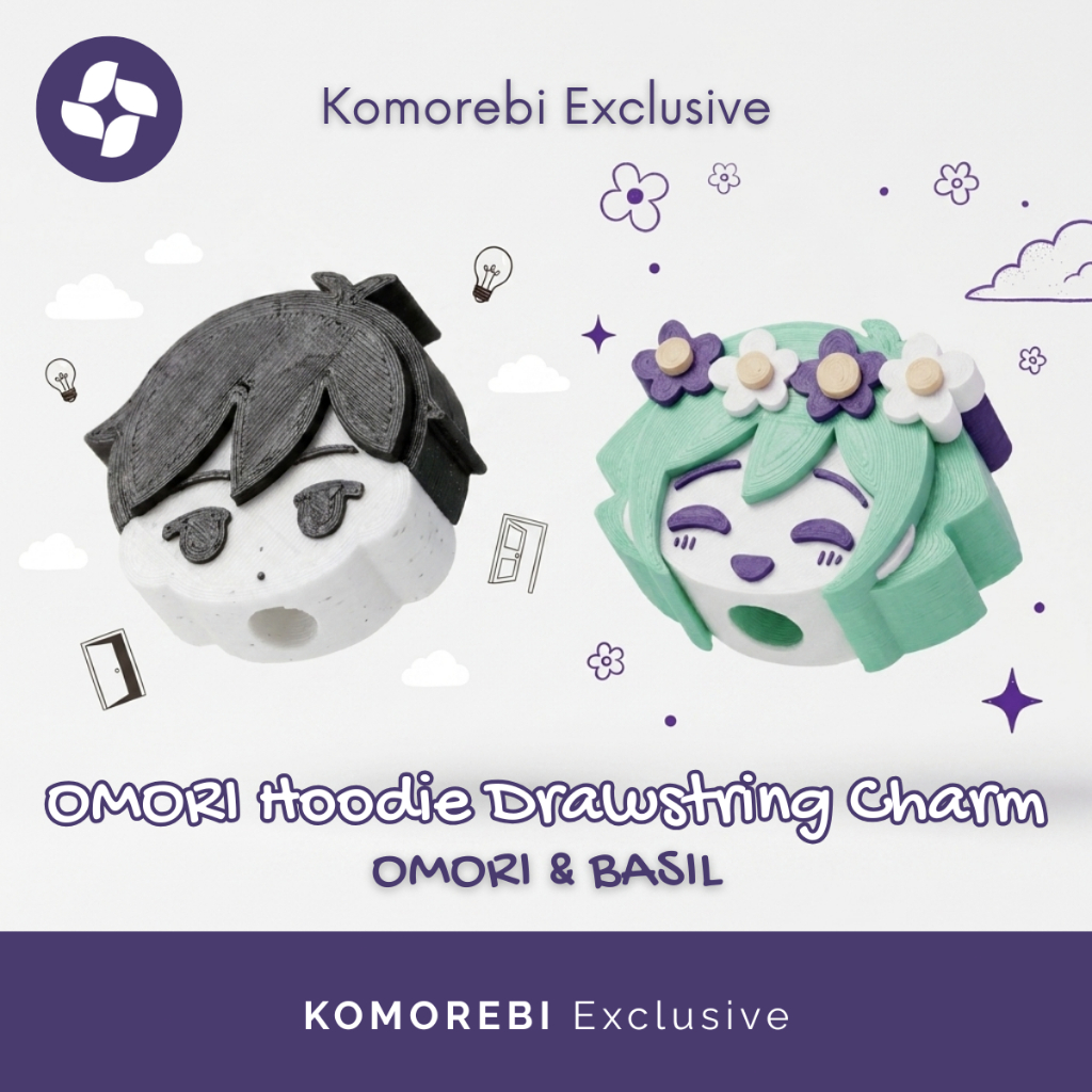 Aksesoris Tali Hoodie Omori Basil Drawstring Charm Karakter Game Hoodie Dekorasi Jaket Unik Variasi 