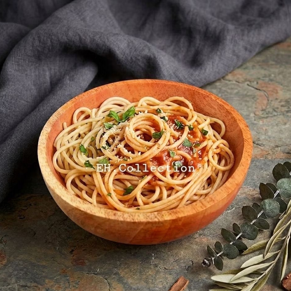 mangkok kayu/mangkok bakso/mangkok mie/mangkok kayu mahoni 15cm
