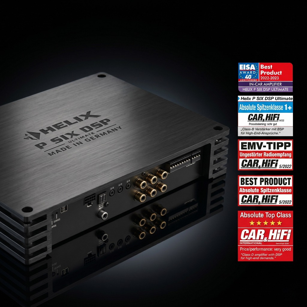 DSP Amplifier HELIX P SIX DSP ULTIMATE 6-Channel Hi-Res 12-Ch DSP Made in Germany Original