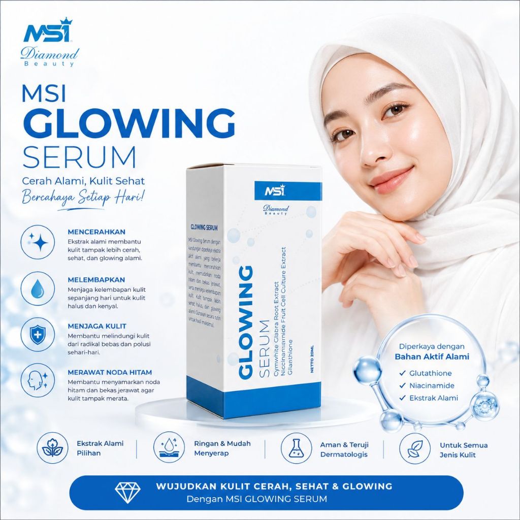 Serum Wajah Glowing dan Putih Anti Aging dan Whitening