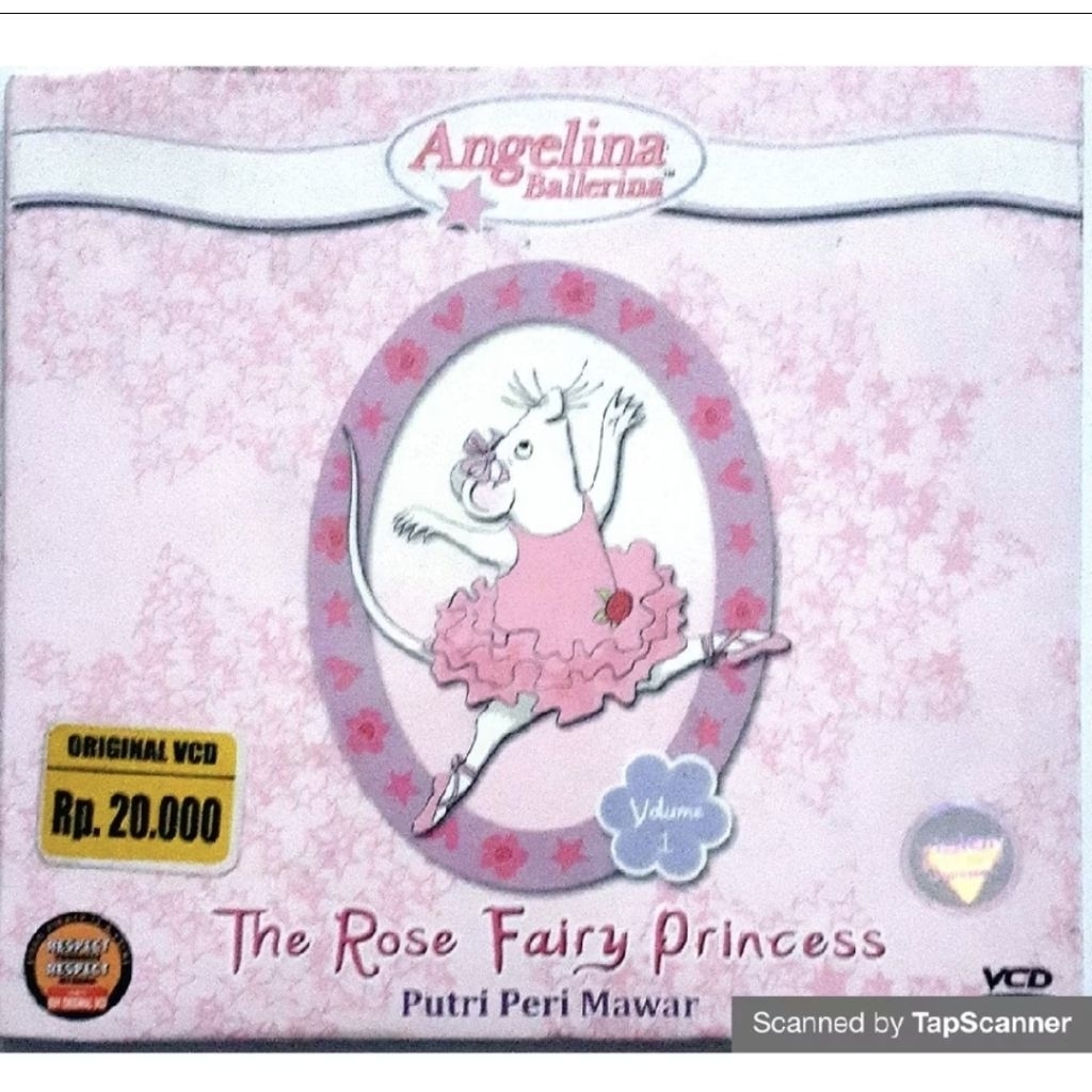 Angelina Ballerina Volume 1 The Rose Fairy Princess VCD Original