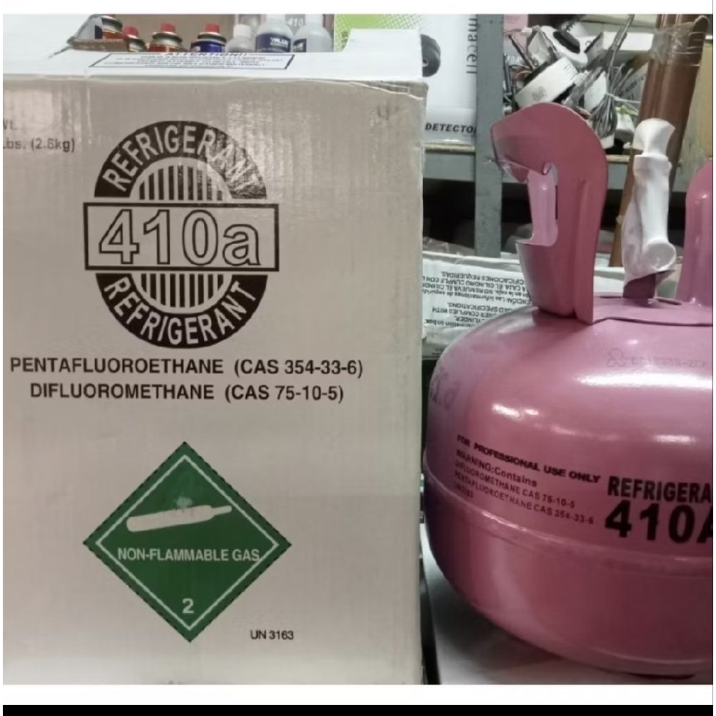 Freon Refrigrant R410 A segel asli pabrik tabung kecil minimalis isi 3 kilo
