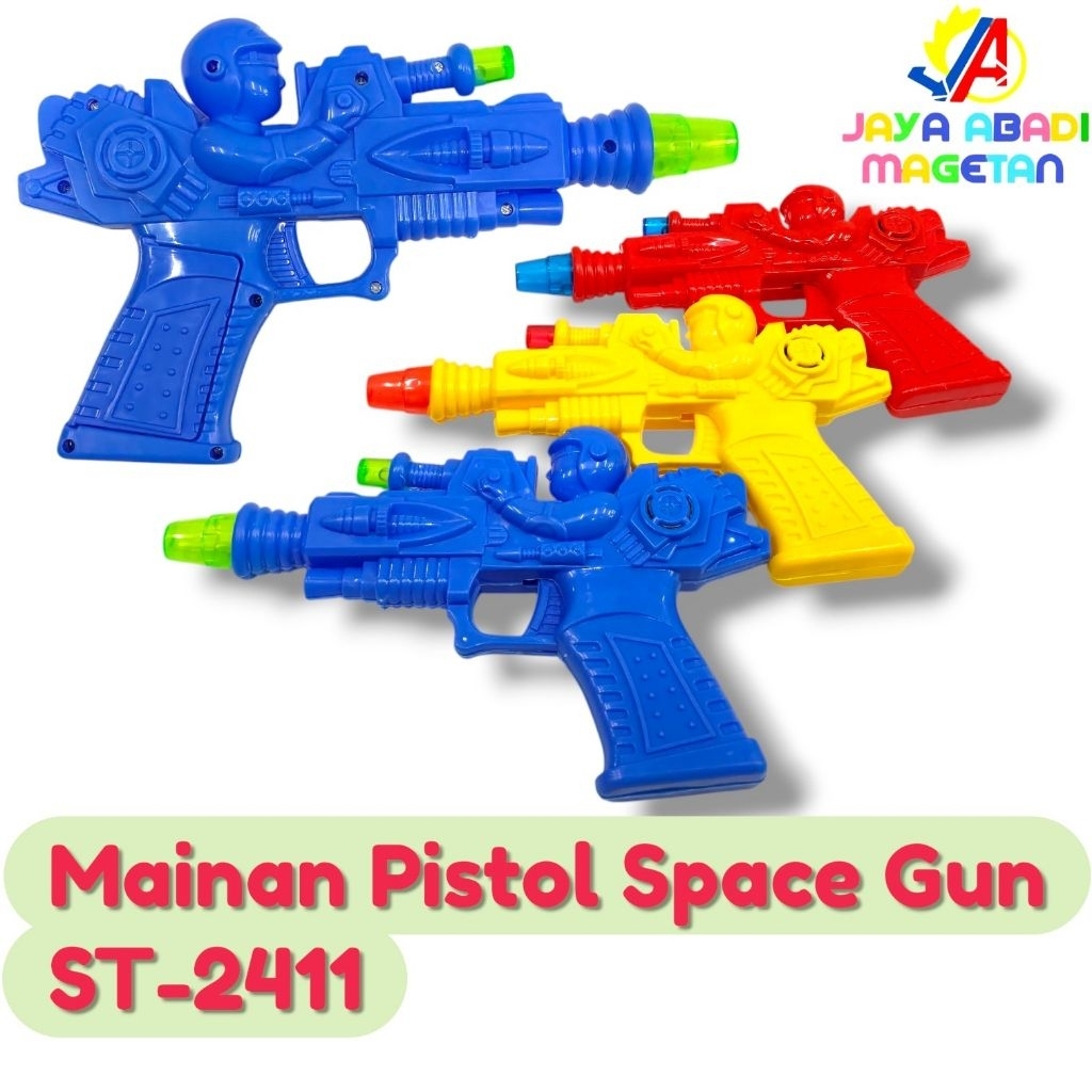 MAINAN PISTOL BATERAI ANAK ANAK DILENGKAPI MUSIK DAN LAMPU ST 2411