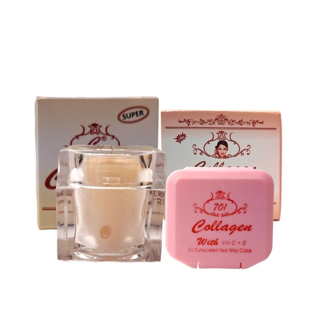 Paket Cream Collagen Super Dan Bedak Mini