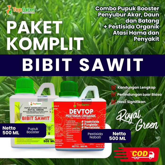 Pupuk & Pestisida Organik Untuk Tanaman Bibit Sawit 500Ml / Pupuk Untuk Bibit Sawit / Pupuk Penyubur