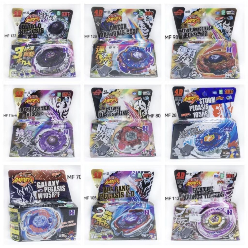 Mainan Gasing Beyblade Metal Fusion Besi Hongyi - Seri Koleksi Metal Fight Full Set