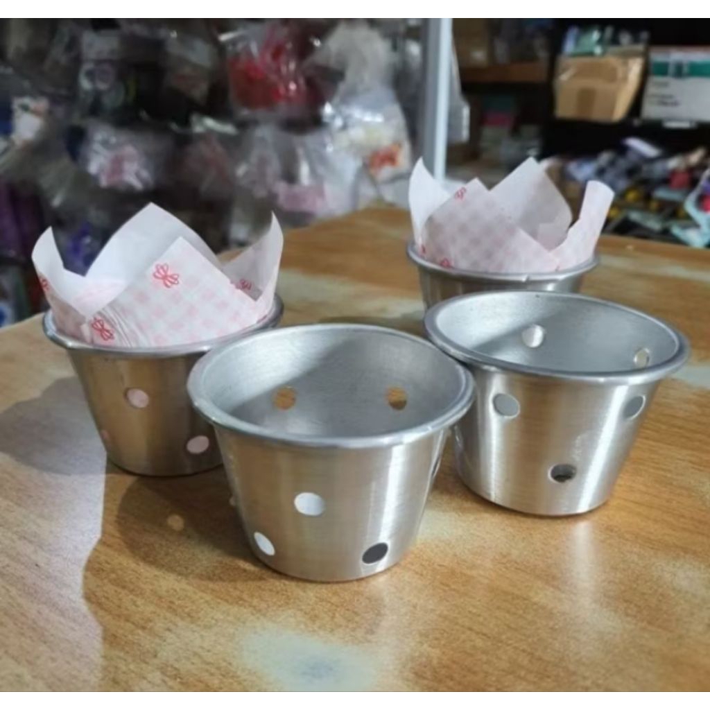 Cetakan Bolu Kukus Pendek / Loyang Kue Bolu Kukus