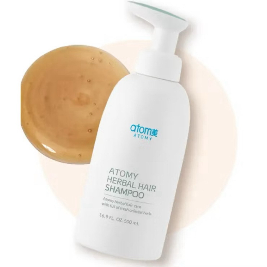 Atomy Shampoo Herbal Anti Rontok 500ml - Perawatan Rambut Alami, Melembapkan, Mencegah Kerontokan