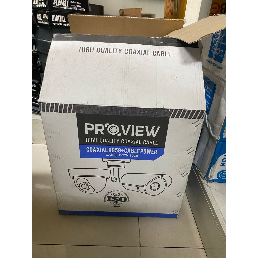 PROVIEW Kabel CCTV RG59 + Power 300 Meter Coaxial Cable CCTV Full Tembaga