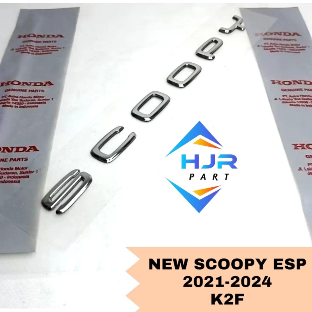 EMBLEM TULISAN HONDA NEW SCOOPY ESP PRESTIGE 2021 2022 2023 2024 K2F