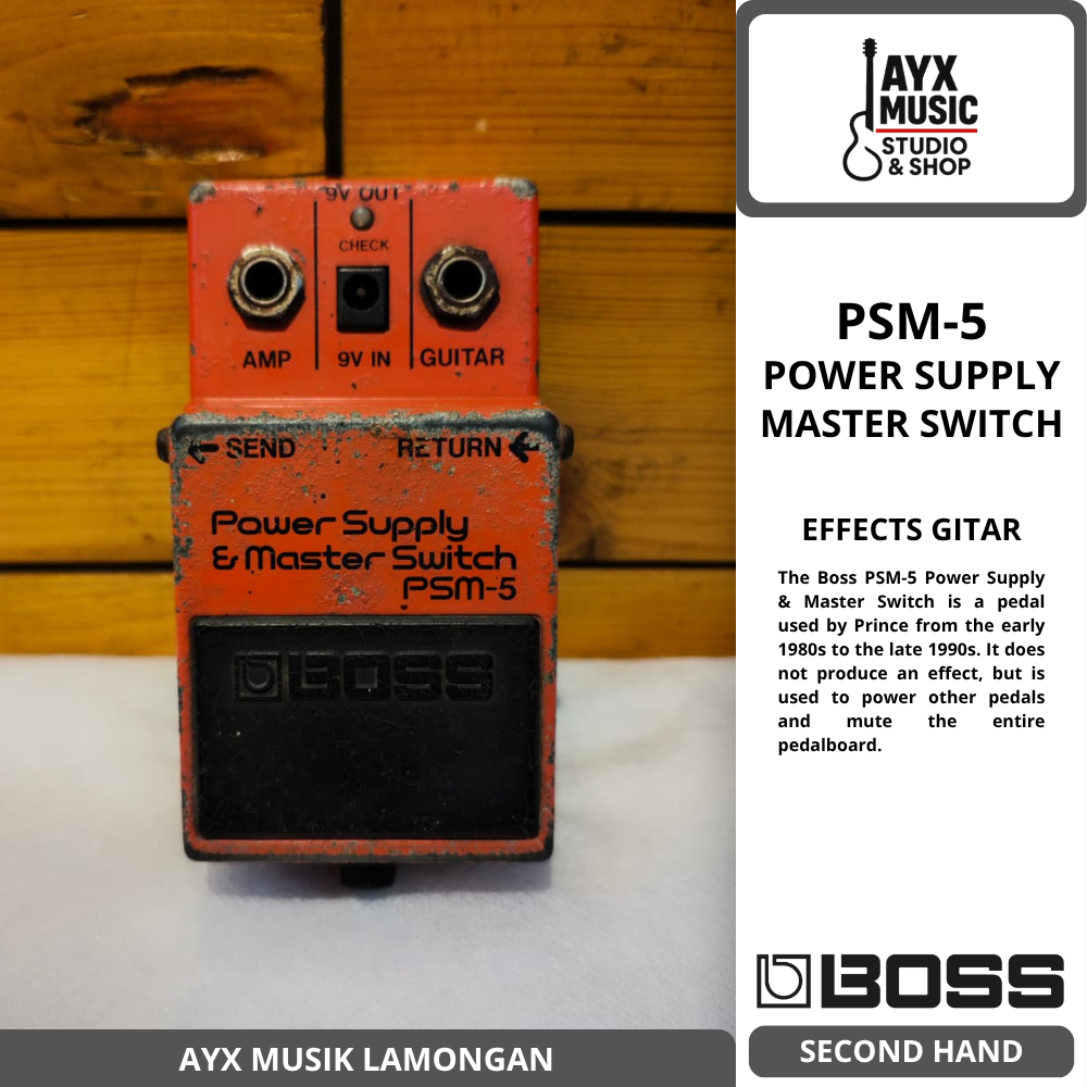 BOSS PSM-5 | Power Supply & Master Switch | Efek Gitar
