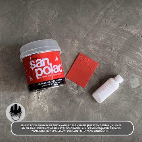 Dempul San Polac Kecil / Sanpolac Special Polyester Putty Dempul Plastik Besi Kayu