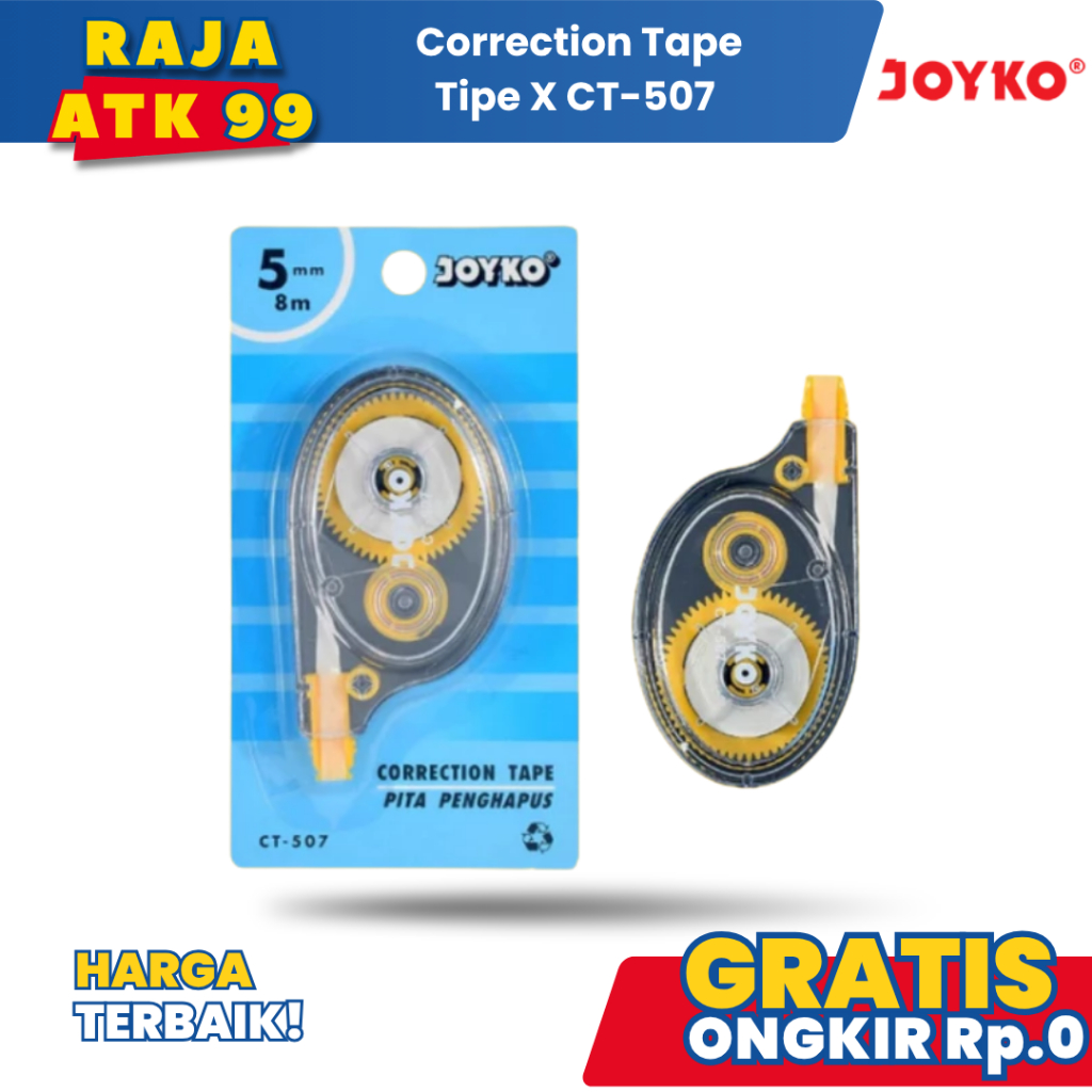Joyko Correction Tape Tipe X CT-507 Pita Koreksi Tipe X Kering