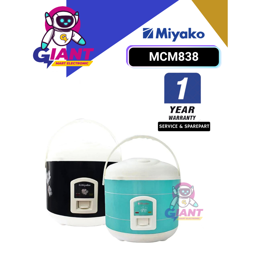 RICE COOKER MIYAKO MCM838 DG/MCM838 GG / MCM838DG/MCM838GG BIG CAPACITY