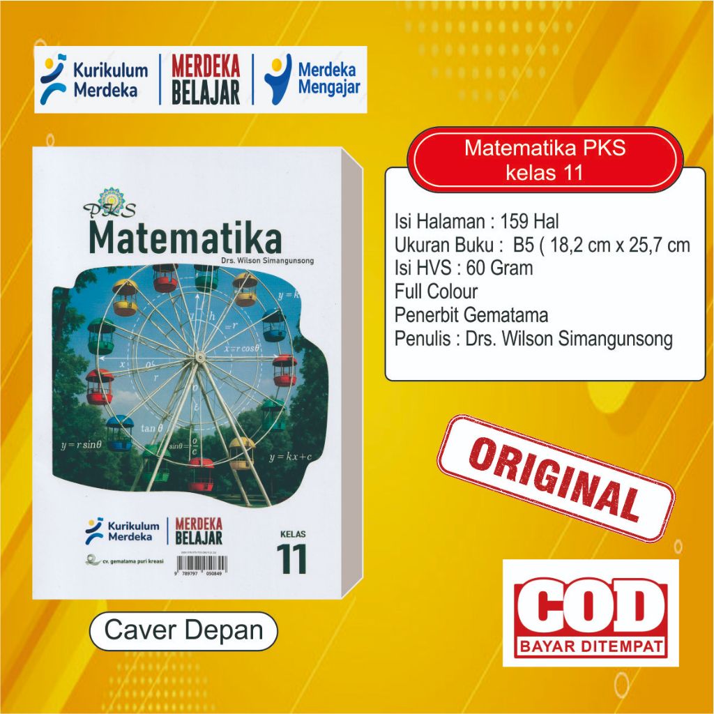 Buku Matematika PKS kelas 11 SMA