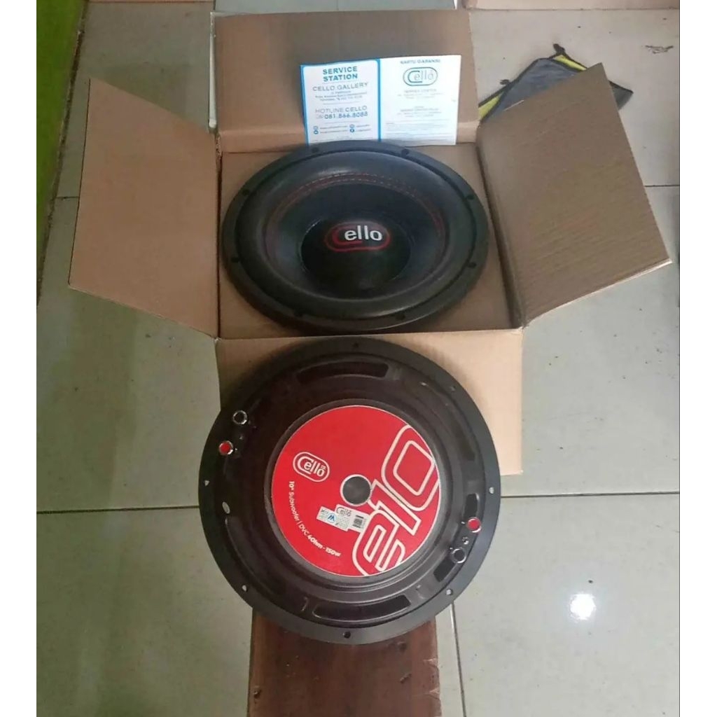 Obral Subwoofer 10 inch Cello e10 double coil