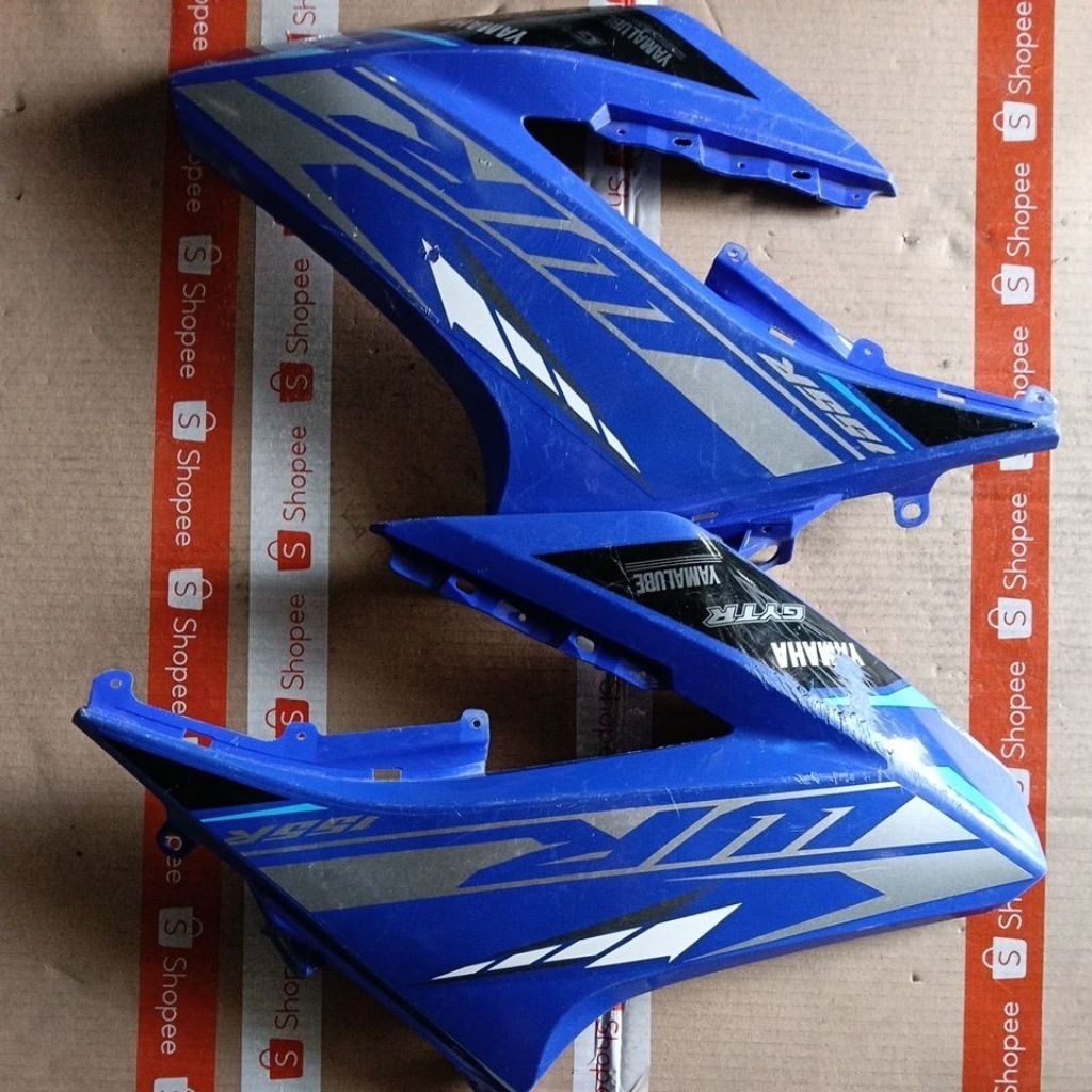 (Second Original)COVER TANGKI YAMAHA WR 155 BIRU  Copotan TUTUP SAYAP TRILL WR155