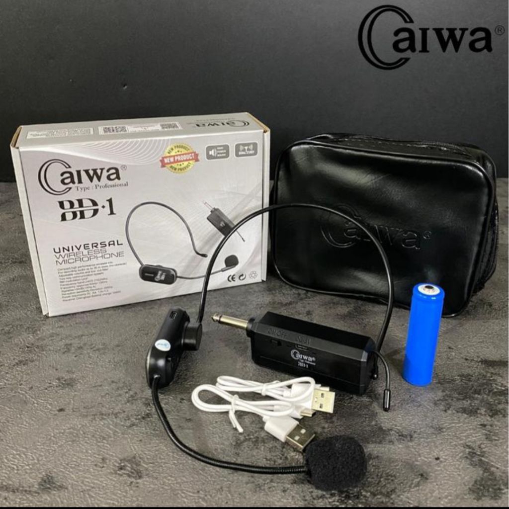Mic Bando Wireless BD 1 Mikropon Telinga Mikrofon Headset Microphone Nirkable BD1 Caiwa