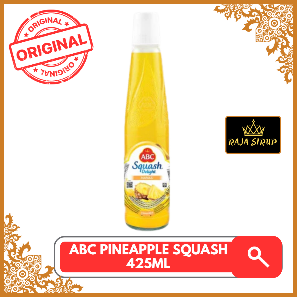 Sirup ABC PINEAPPLE Squash 425ml / ABC PINEAPPLE Squash