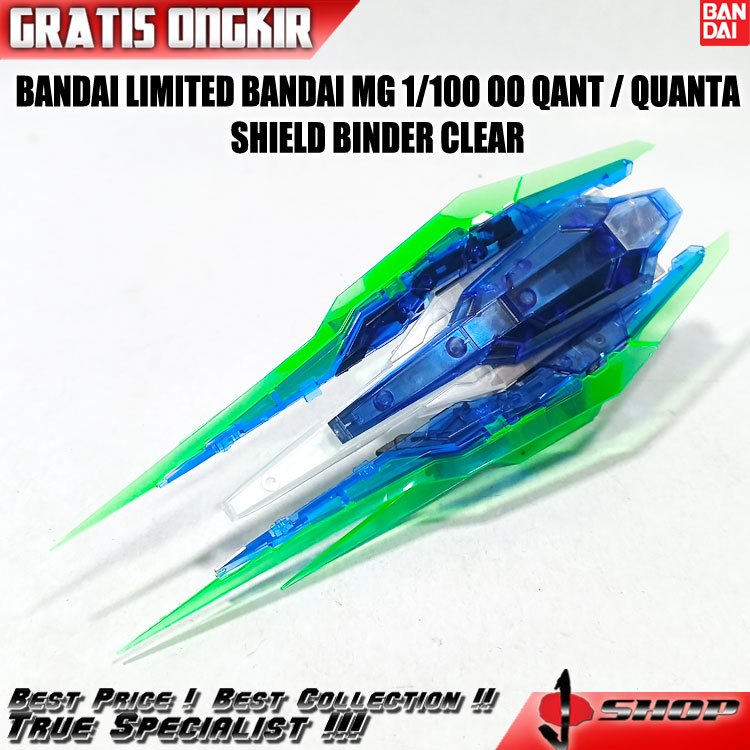 BANDAI LIMITED BANDAI MG 1/100 OO QANT  /QUANTA SHIELD BINDER CLEAR LTDMG407