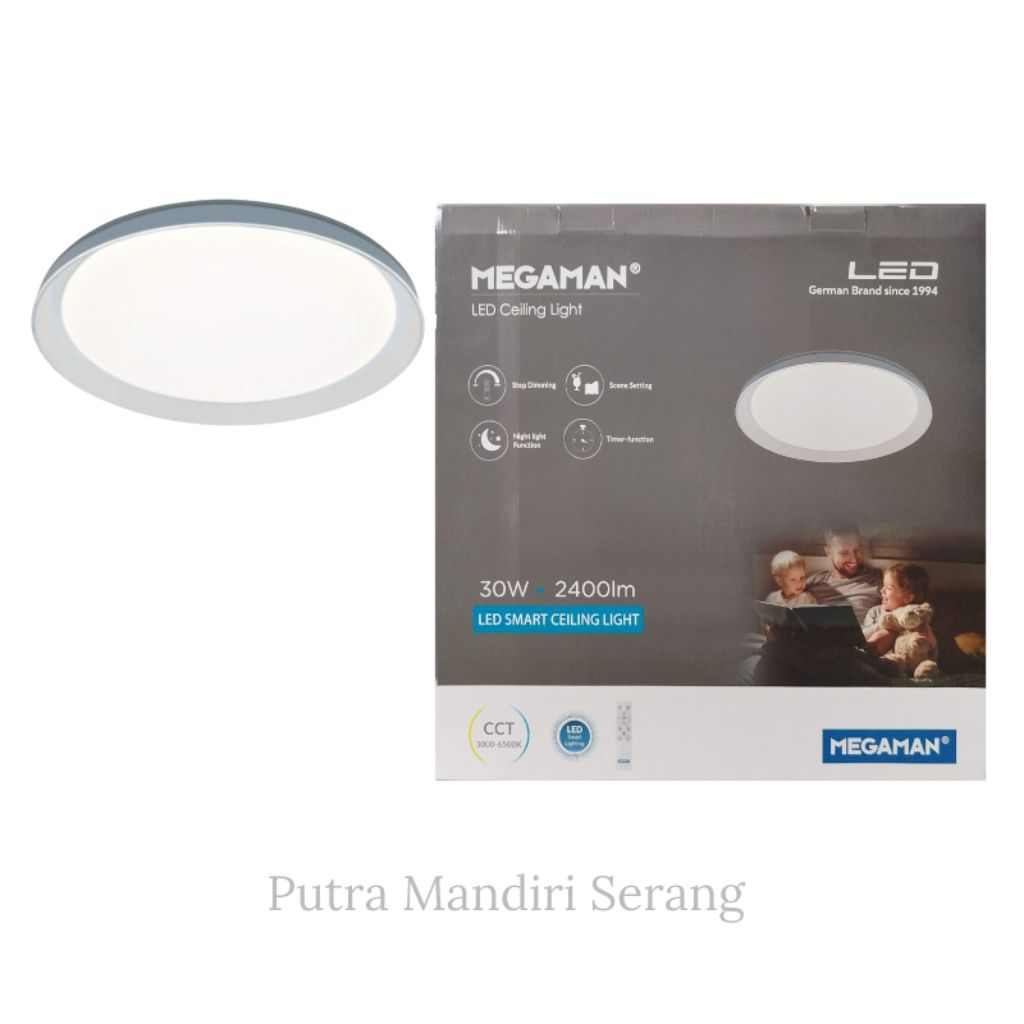 LAMPU CEILING MXL 3004 30W PUTIH MEGAMAN
