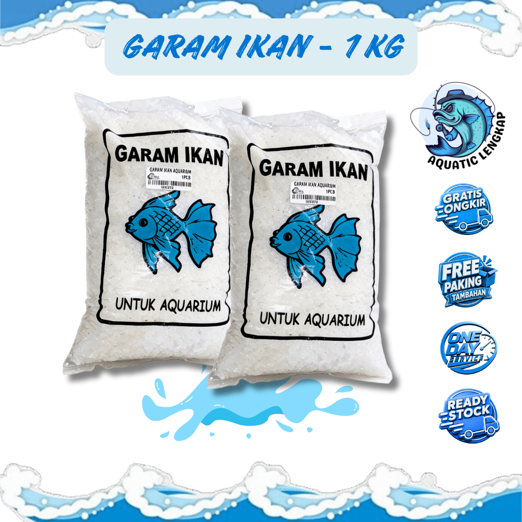 Garam Ikan Aquarium Garam Ikan 1 Kg Garam Ikan Mencegah Penyakit