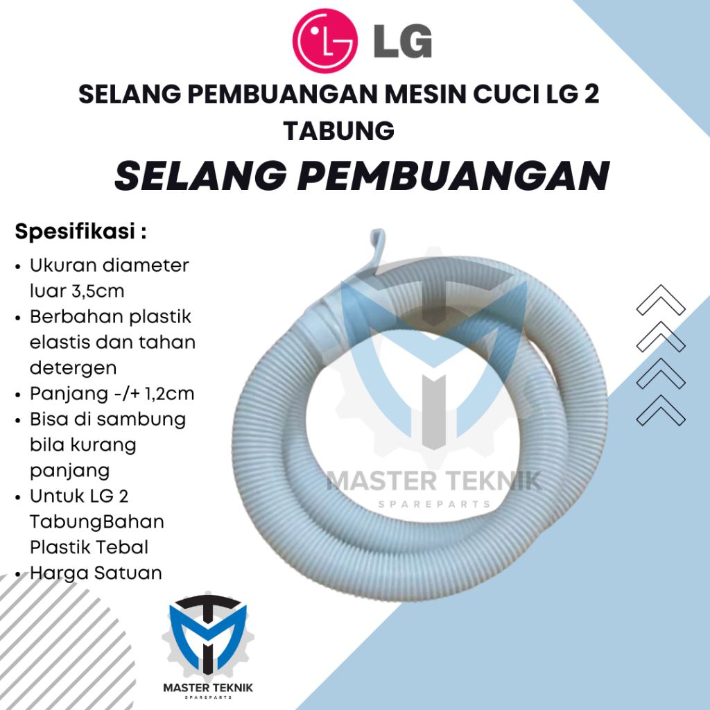 SELANG PEMBUANGAN MESIN CUCI LG 2 TABUNG
