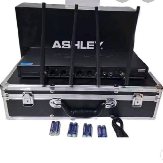 Mic Wireless Ashley MCfour / MC Four - Original - Garansi Resmi 4 Mic Pegang Handheld UHF Multi Chanel Bisa Ganti