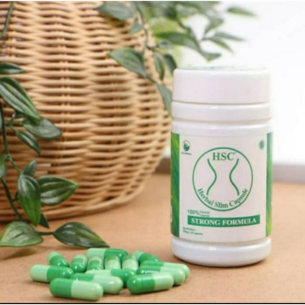 HSC Herbal Slim Capsule Obat Pelangsing Herbal Asli Ampuh Original BPOM Efektif Membakar Lemak