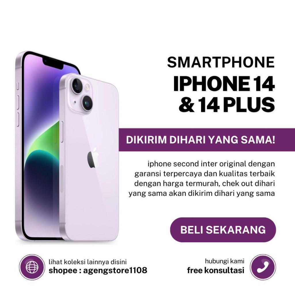IPHONE 14 IPHONE 14 PLUS 128GB 256GB SECOND ORIGINAL EX INTER
