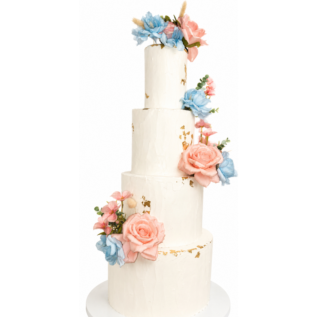 DUMMY CAKE WEDDING STYROFOAM KUE NIKAH BULAT  4 TINGKAT