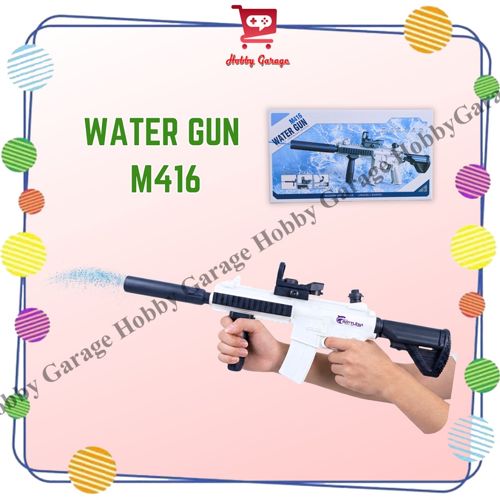 Mainan Tembakan Air M416 Electric Water Gun Anak Otomatis Elektrik