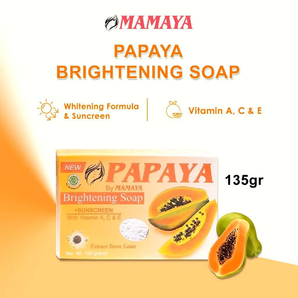 MAMAYA PAPAYA BRIGHTENING SOAP || PAPAYA BRIGHTENING SOAP || SABUN PAPAYA RDL || SABUN PAPAYA MAMAYA