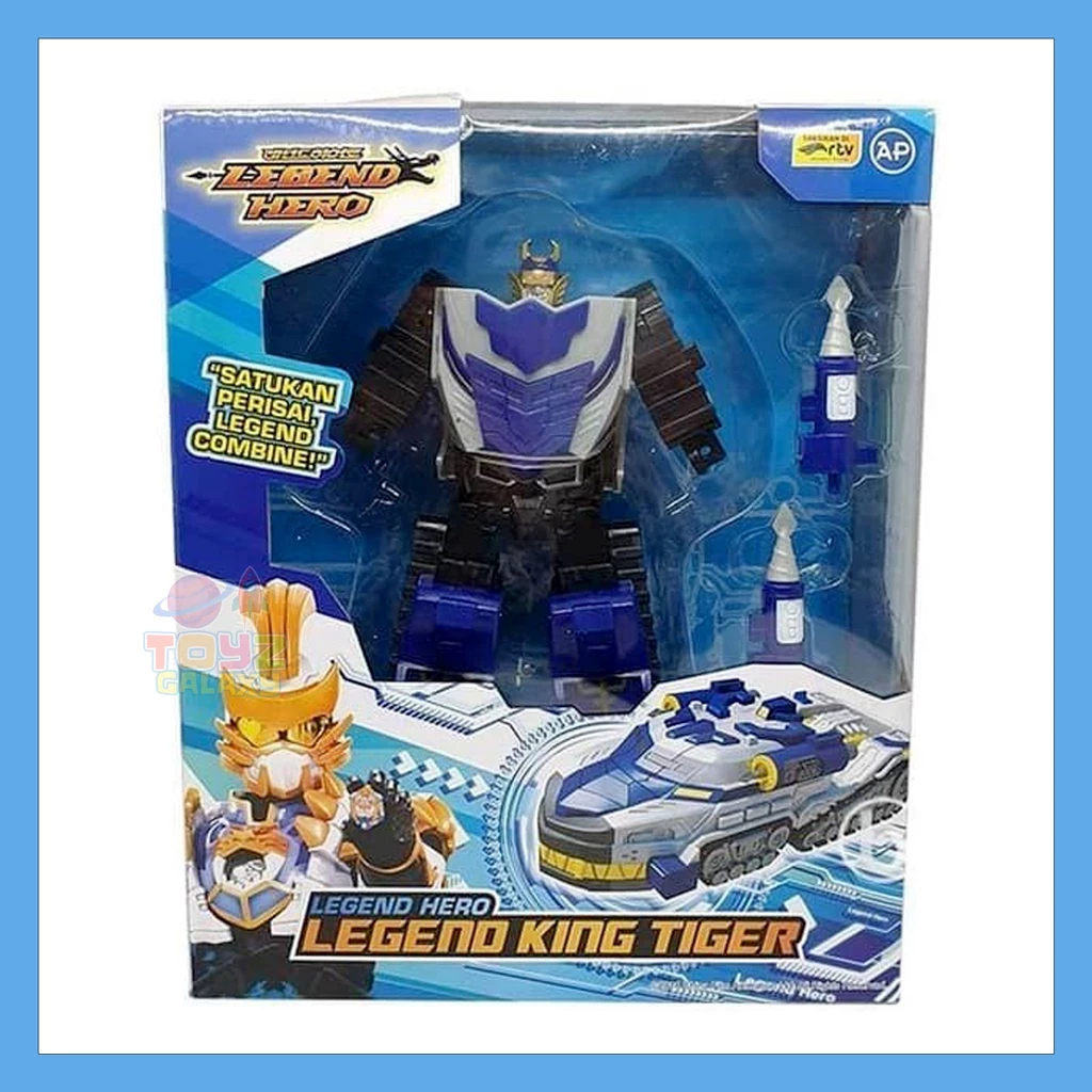 Mainan Legend Hero King Tiger Dragon Phoenix Original bisa berubah bentuk Mainan robot anak hobi kol
