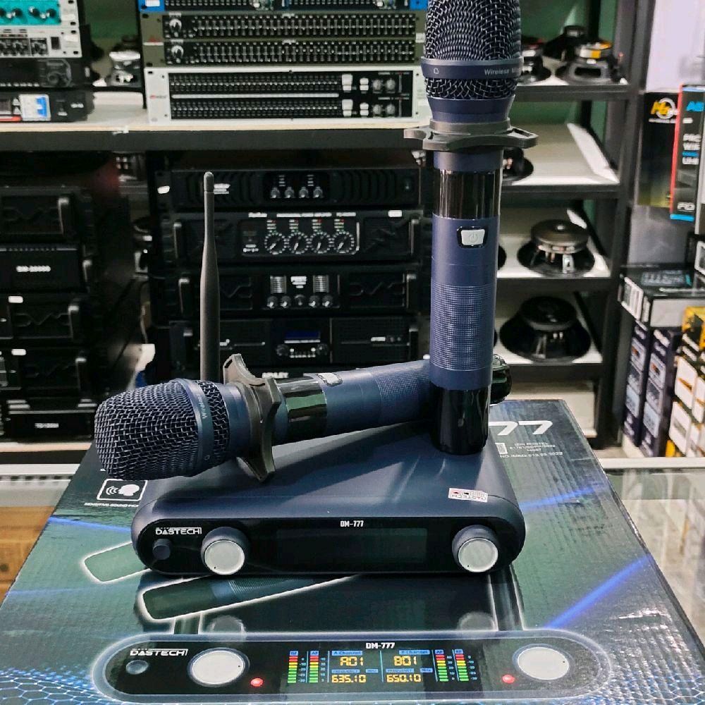 Mic wireless Dastech DM-777 Blue kualitas terbaik