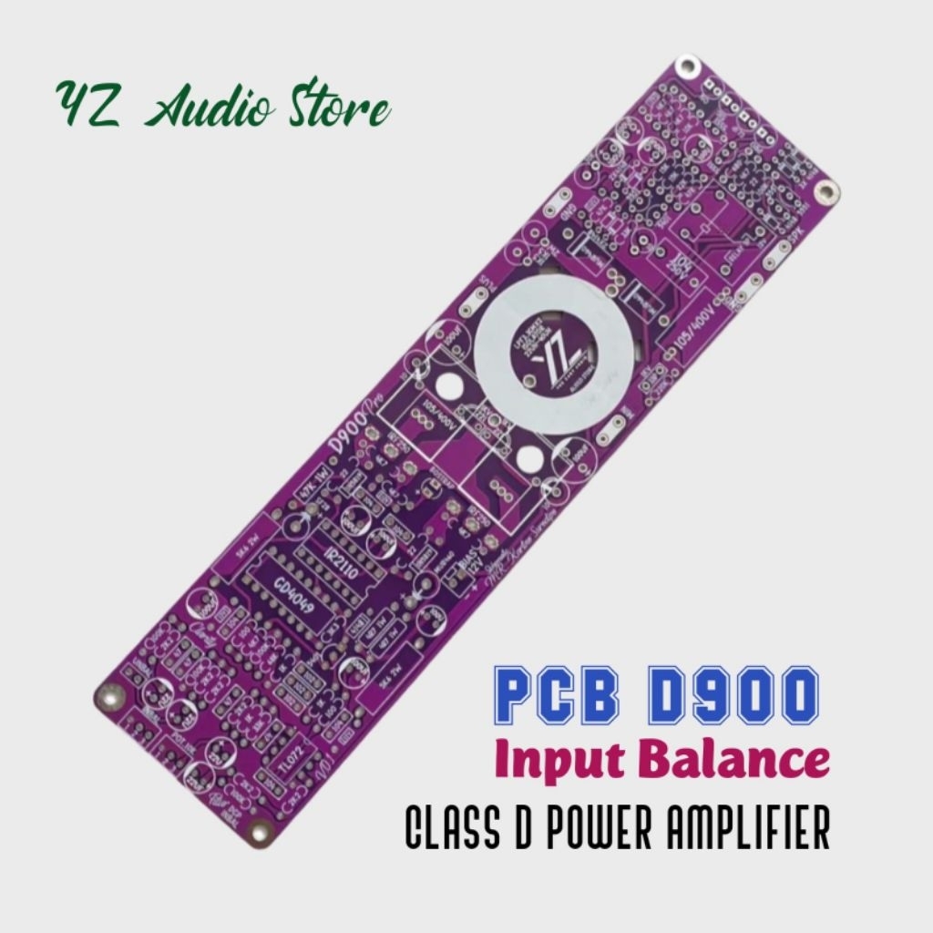 PCB D900 Input Balance Protector Dobel layer Class D power amplifier
