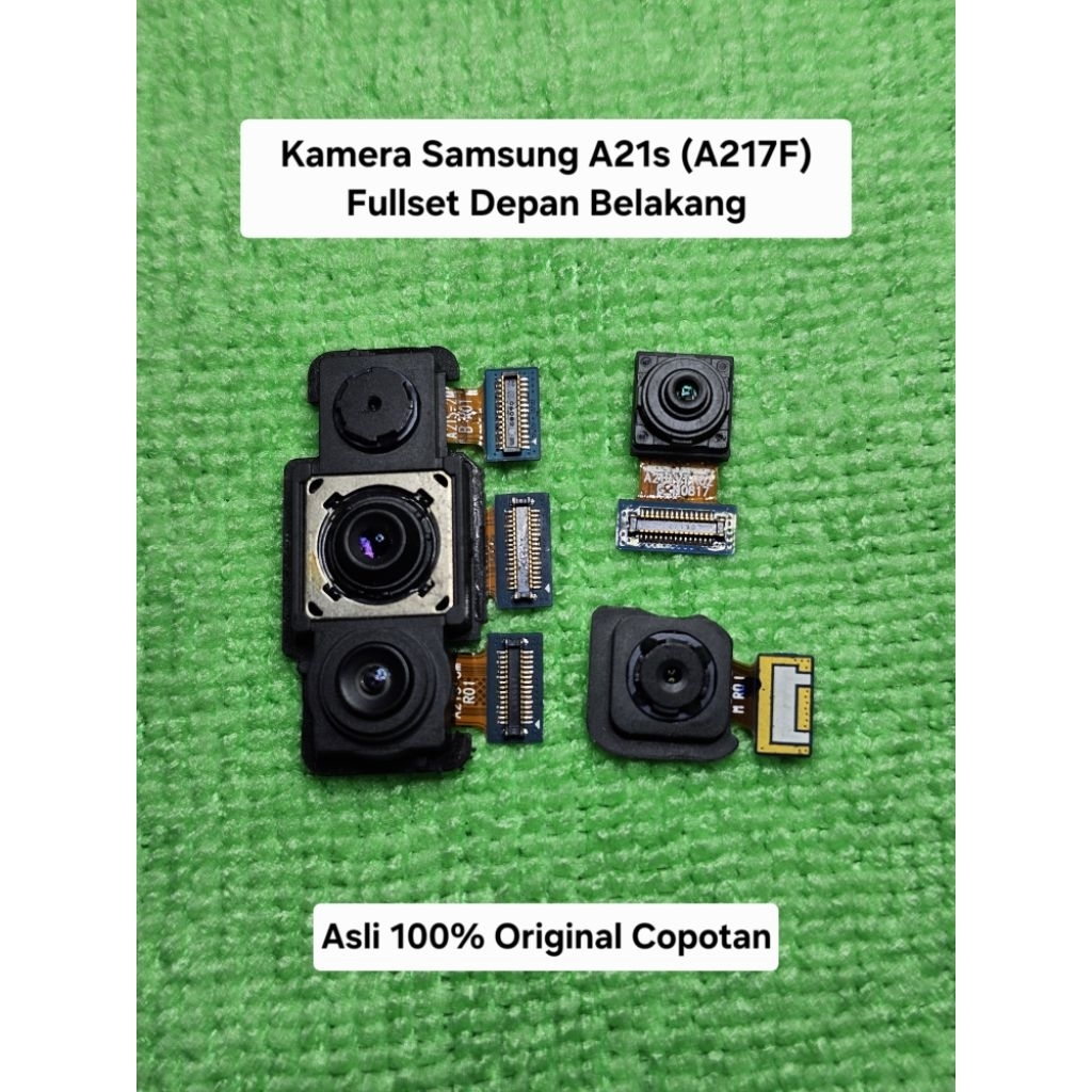Kamera Samsung A21s (A217F) Fullset Depan Belakang Asli 100% Original Copotan