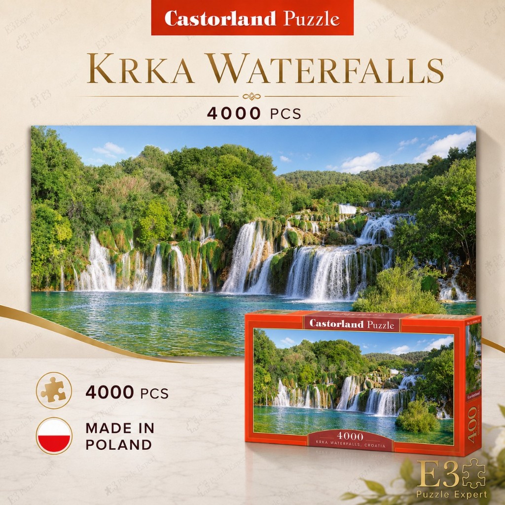 Jigsaw Puzzle: Castorland - Krka Waterfalls, Croatia - 4000 Piece