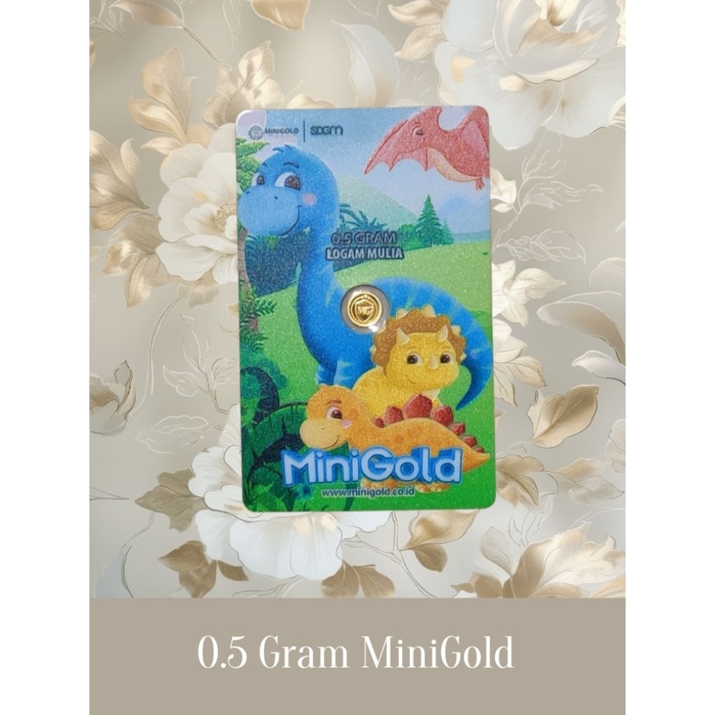 Logam Mulia MiniGold 0.5 Gram Series Dinosaurus