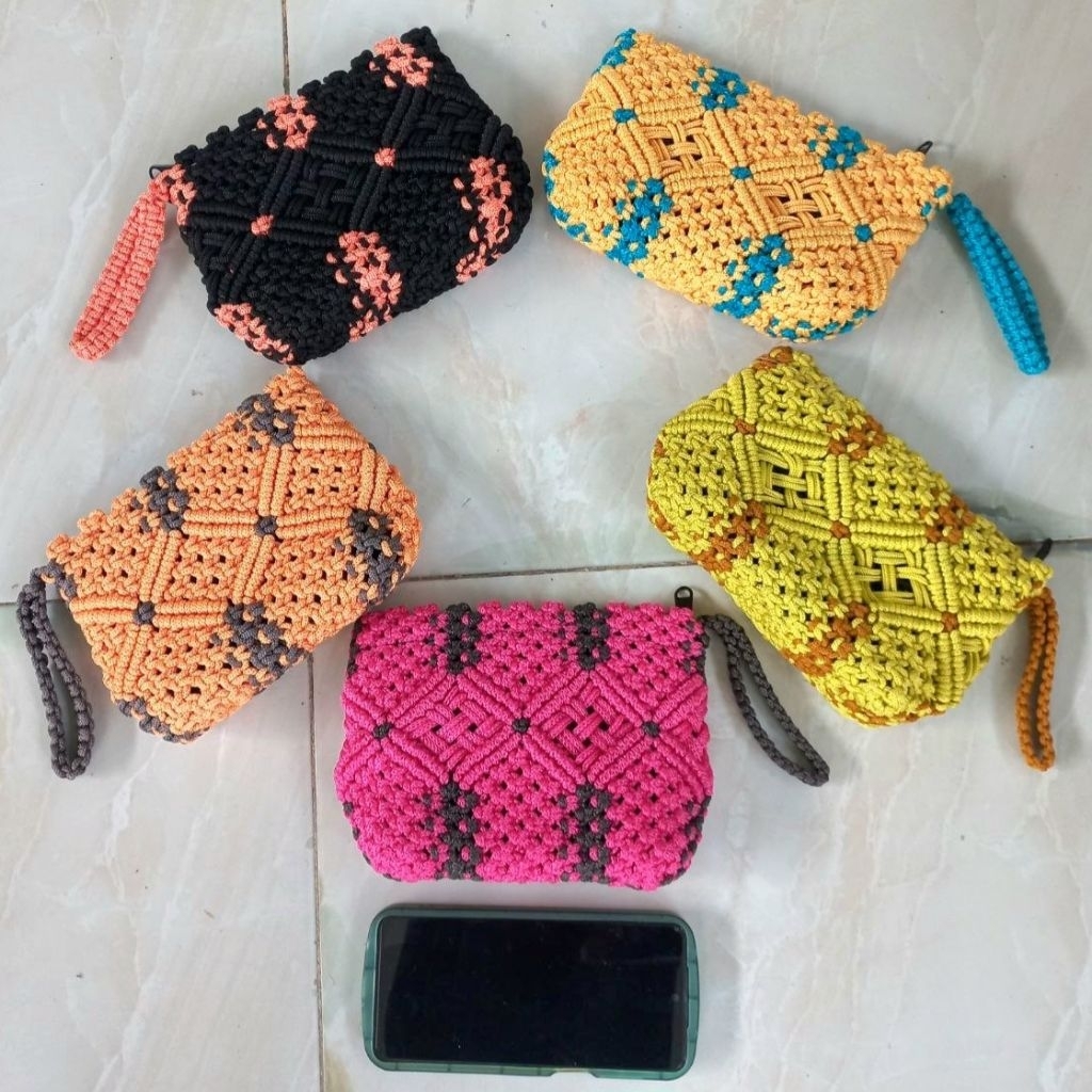 Grosir @30rb / Dompet Jumbo Tali Kur / Dompet Tali Kur Murah / Dompet Tali Kur / Dompet Rajut Murah