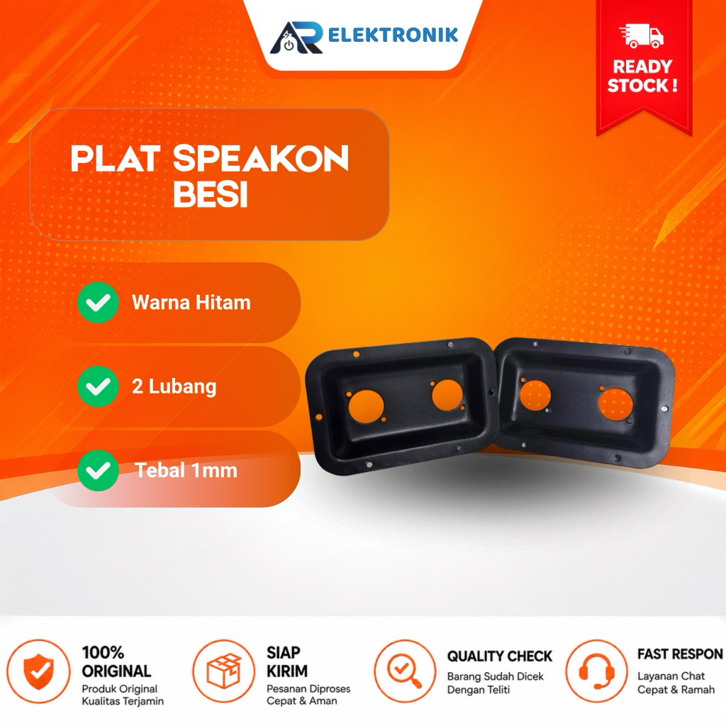 Plat Spikon BMA | Plat Spikon Besi 2 Lubang | Plat 2 Lubanh (Harga satuan)