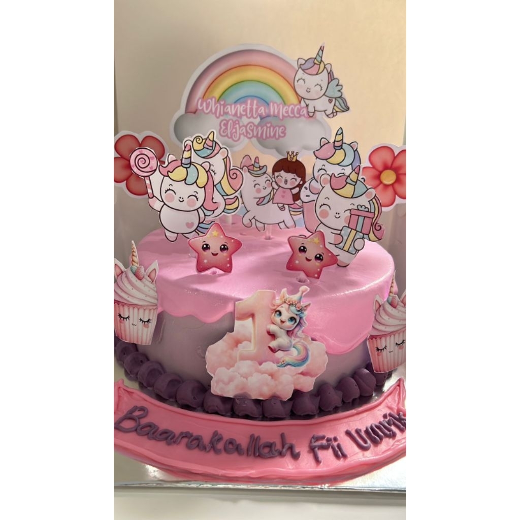 Topper Kue Tar Kuda Poni