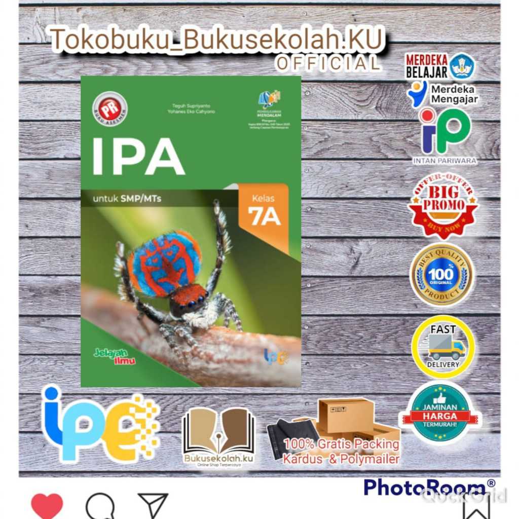 diskon BUKU PR Asesmen IPA  KELAS 7 Kur. merdeka Semester 1-2 SMP/MTs Terbaru 2026 INTAN PARIWARA