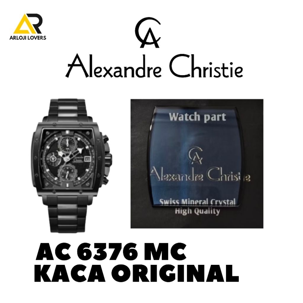kaca Jam Alexandre Christie Type AC6376MC Original