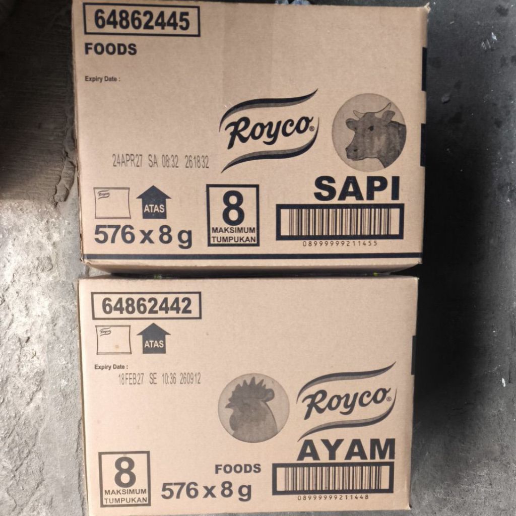 1Dus Royco Ayam/Sapi Sachet 8gr (576pcs)