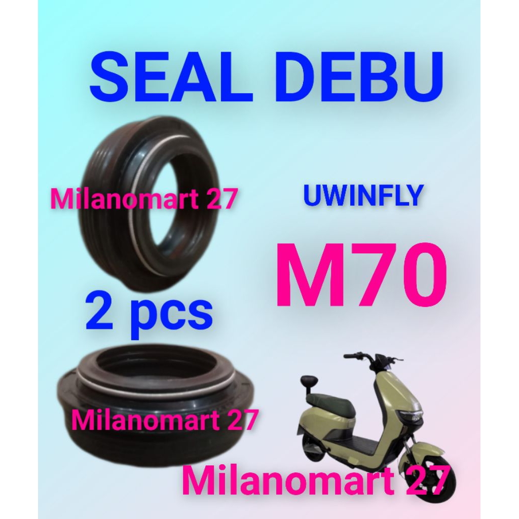seal debu skok depan sepeda listrik uwinfly M70 sil abu shock depan sepeda listrik uwinfly M70