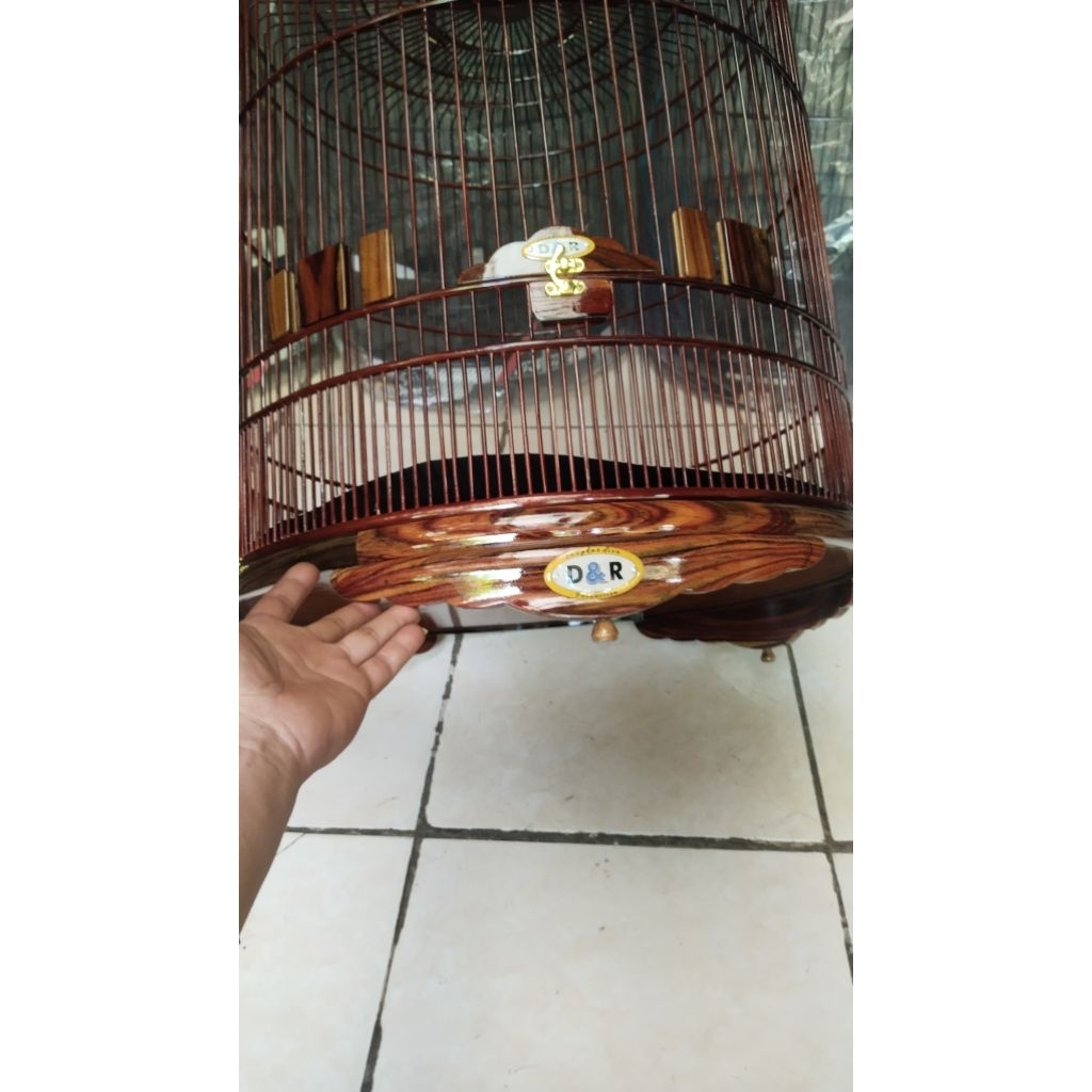sangkar murai no.2 merk D&R tebok kayu sonokeling ceper soloan