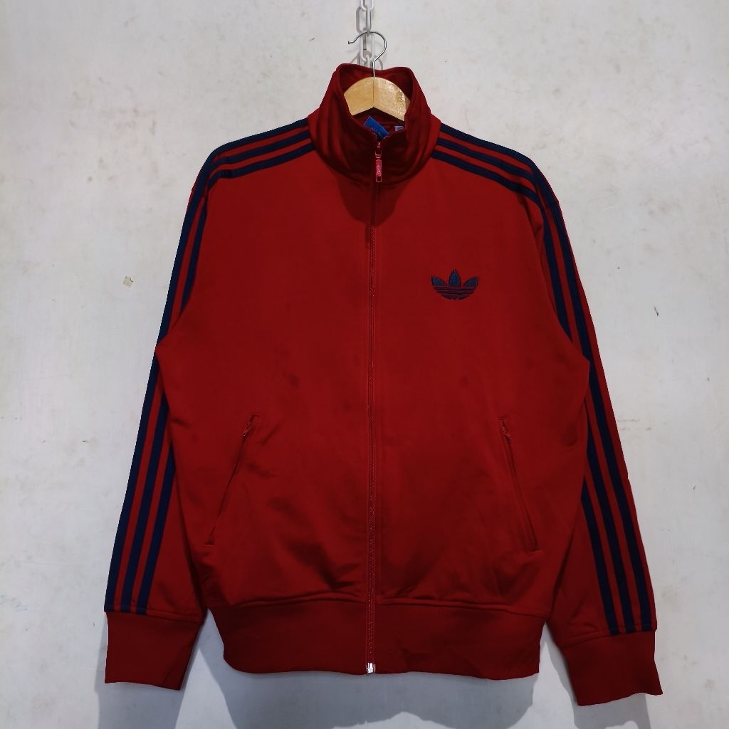 tracktop adidas firebird maroon strip navy