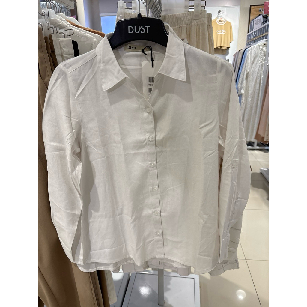 KEMEJA PUTIH DUST BRAND MATAHARI ORIGINAL