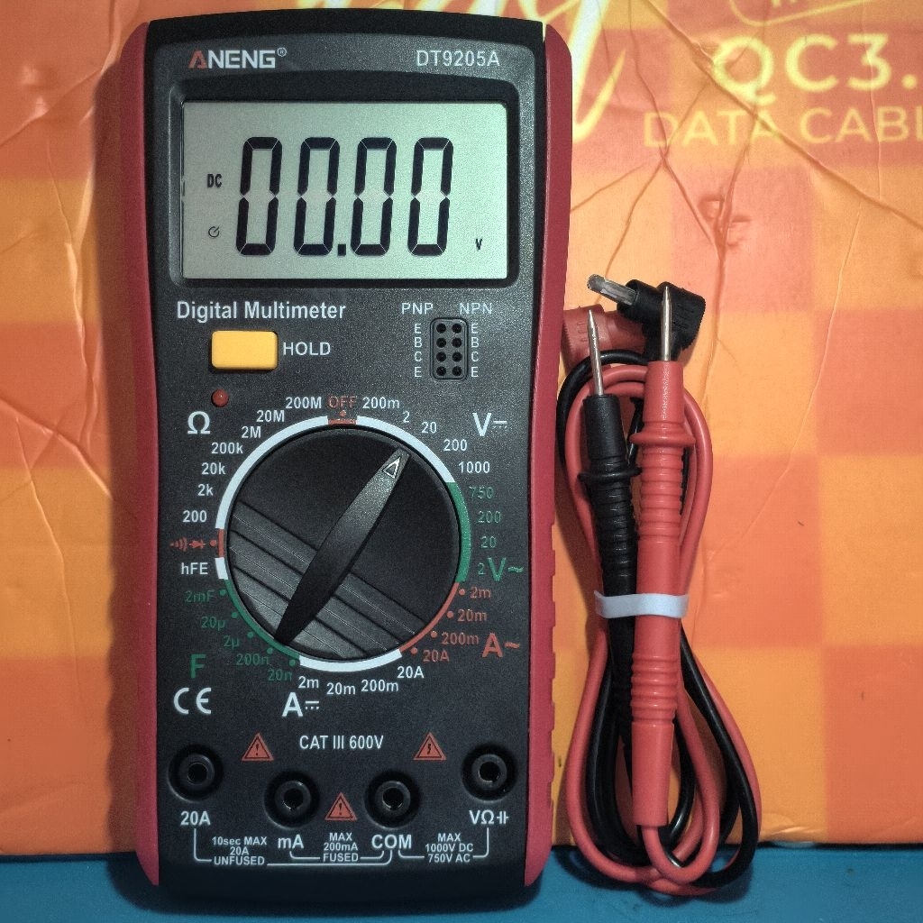 Multimeter Digital Second/Bekas Voltage Tester Aneng DT9205A